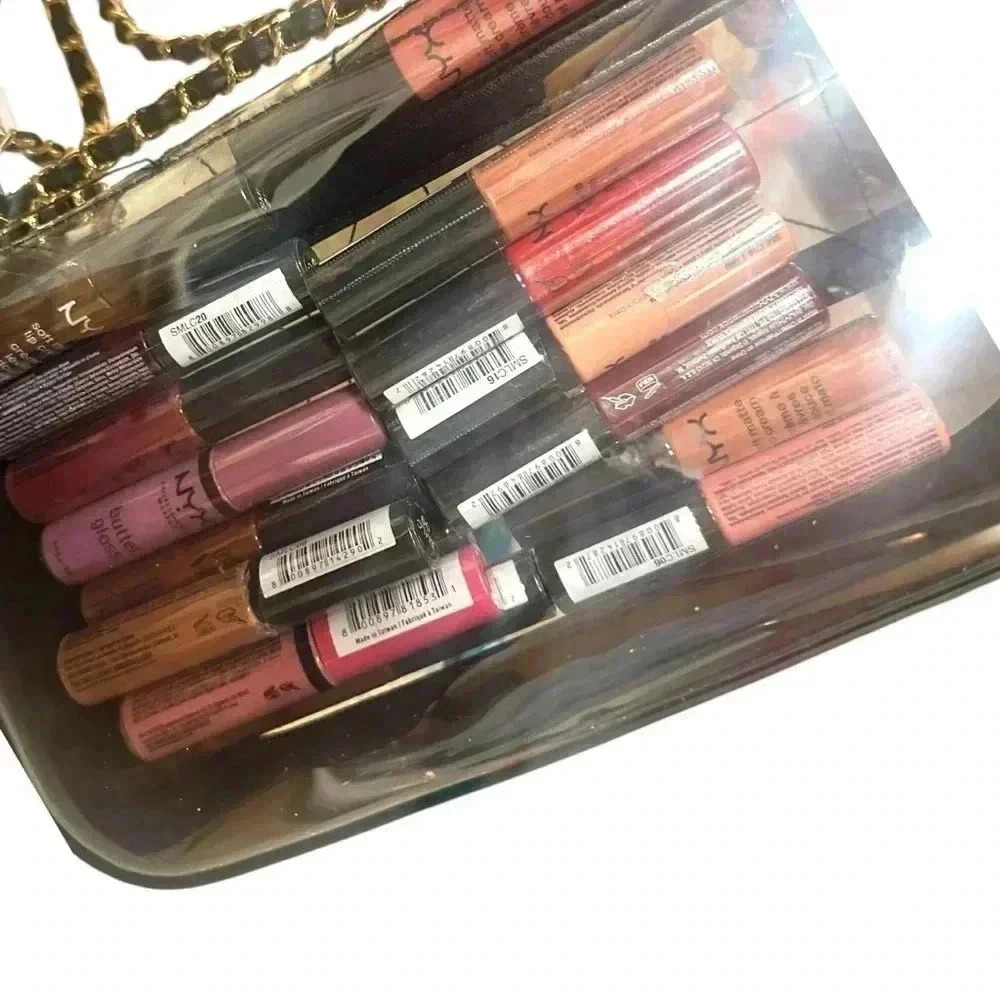 NYX Lip Gloss Lot - 16 Colors + Clear Purse** - Picture 2 of 9